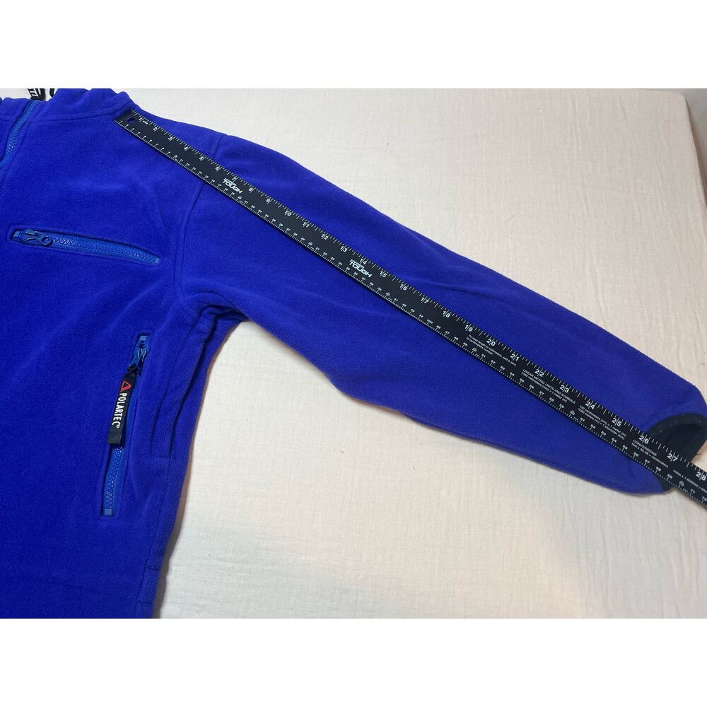 90 Vintage LL Bean Polartec Windbloc‎ Series Fleece Blue/Purple Woman Size M - Picture 4 of 6